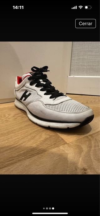 Zapatillas Hogan Club blancas y rojas