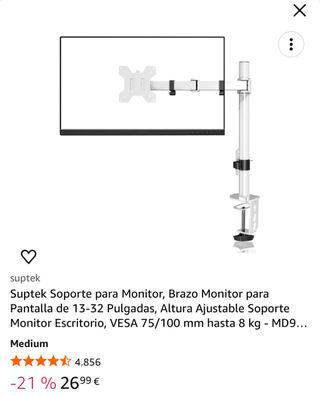 Monitor HP Omen 165 hz con supporto da tavolo