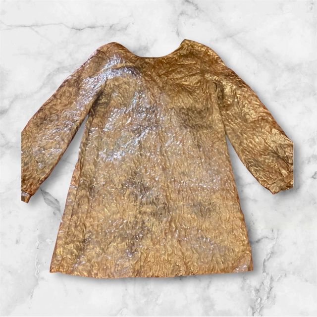 Miniabito Zara oro champagne Tg S