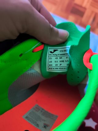 Zapatillas running Junior - Naranja-Verde