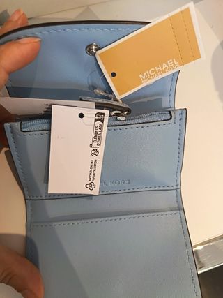 Michael Kors - Llavero Tarjetero Azul