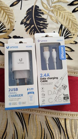 Confezione singola: caricabatterie + cavo per iPhone
