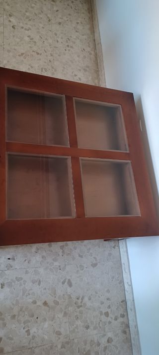 Mesa centro madera - cristal