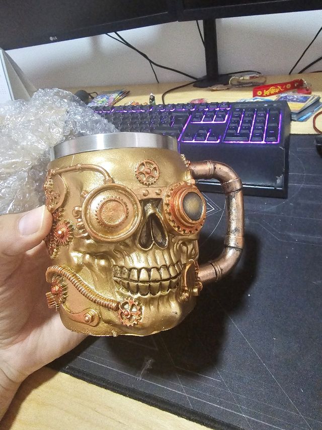 Taza Calavera Steampunk