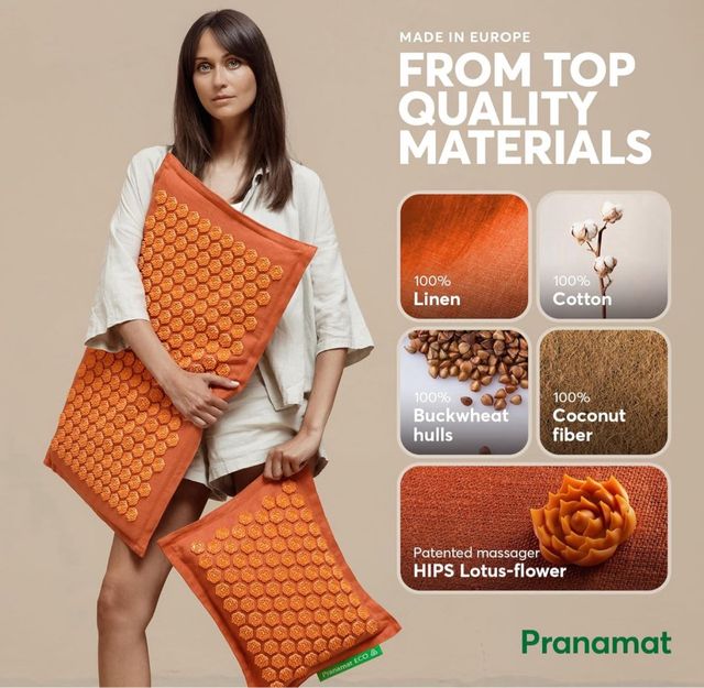PRANAMAT ECO: Esterilla + Almohada de Acupresión