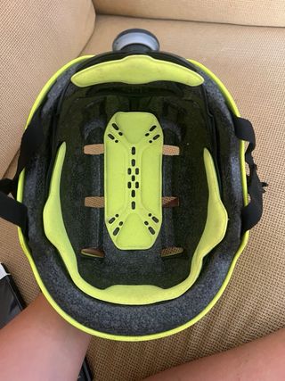 Casco bici niño B'Twin amarillo