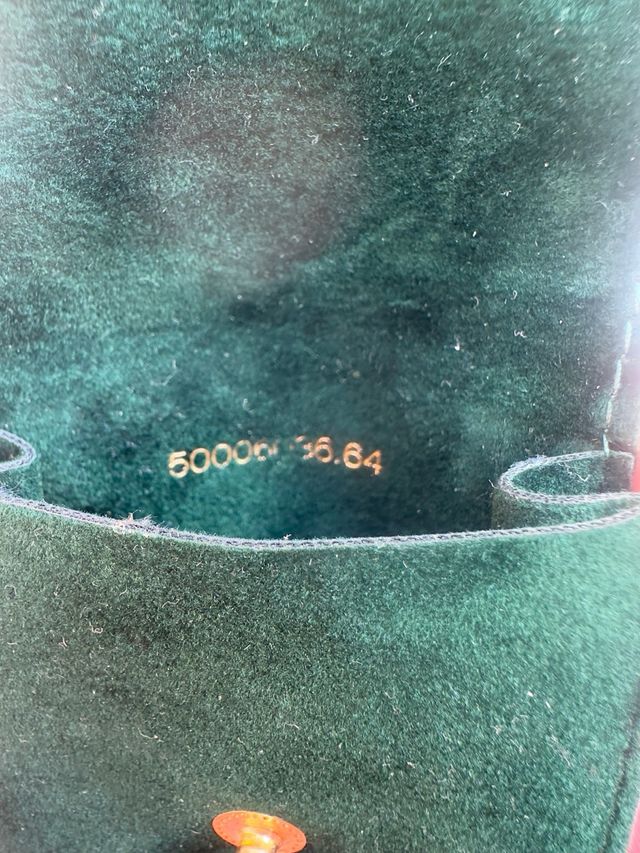 Bolsa Rolex viaje - Terciopelo verde