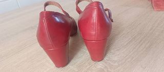 Zapatos baile flamenco rojos