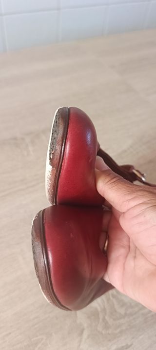 Zapatos baile flamenco rojos