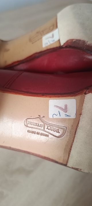 Zapatos baile flamenco rojos