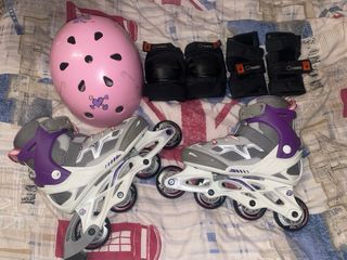 Patines Oxelo niña + protecciones