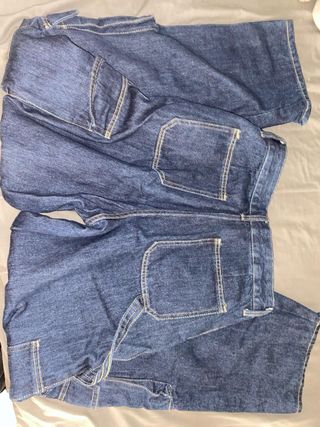 Vaqueros Cargo Bershka - Azul