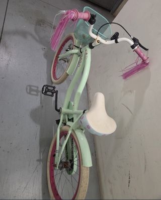 Bicicleta niña 20" verde menta