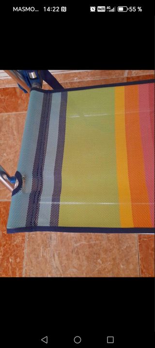 Silla Plegable Playa - Multicolor