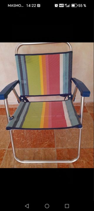 Silla Plegable Playa - Multicolor
