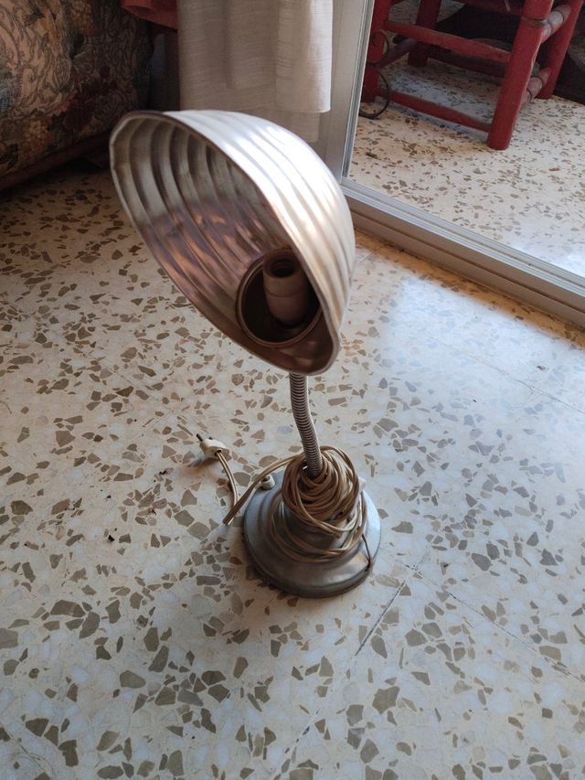 Flexo metálico plateado vintage