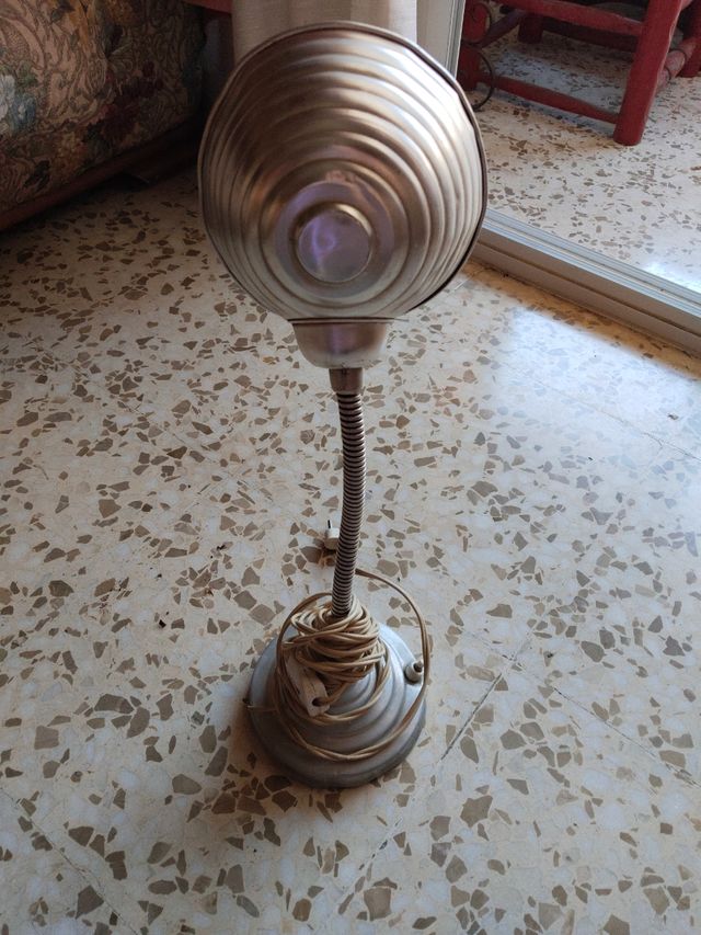 Flexo metálico plateado vintage