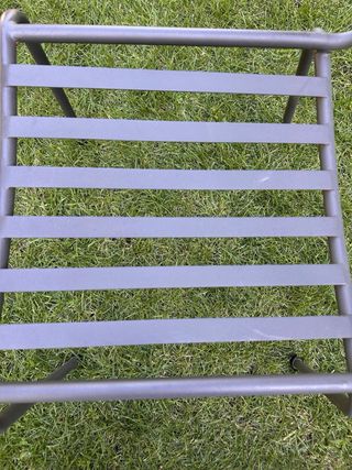 6 Sillas jardín metal gris