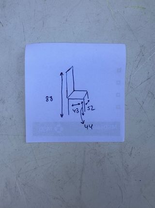 6 Sillas jardín metal gris