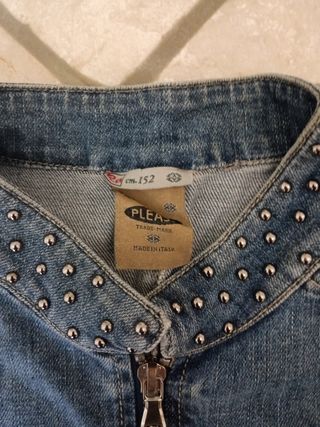 Giacca Jeans bimba decorata