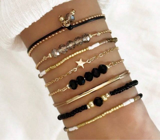 Pulseras elegantes - 8 piezas