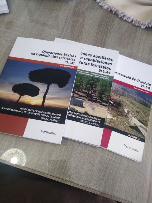 Lote Libros de informátibo forestal 