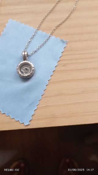 Collar Pandora plata con charm corazón
