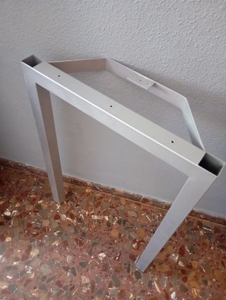 Patas mesa metal gris
