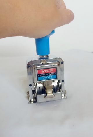 Timbro numeratore Atom ANS-70 Vintage
