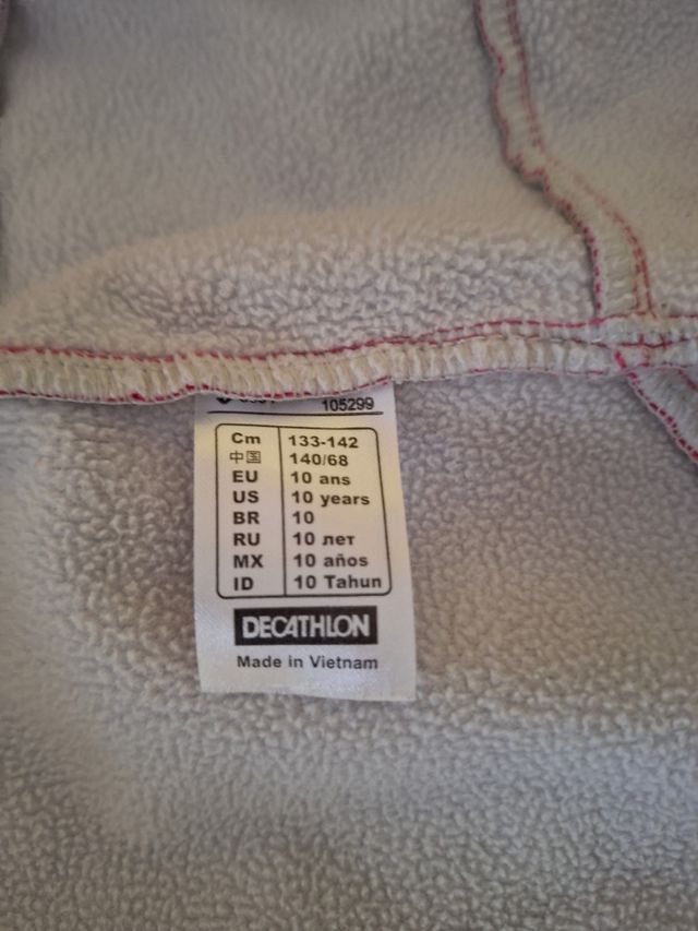 Chaqueta Decathlon niña rosa M (9-10)