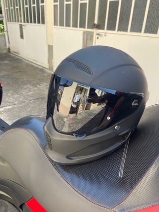 Casco moto integrale nero opaco Ruroc