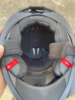 Casco moto integrale nero opaco Ruroc