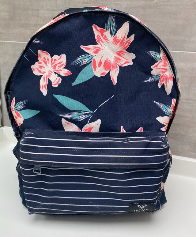Mochila Roxy - Flores Azul