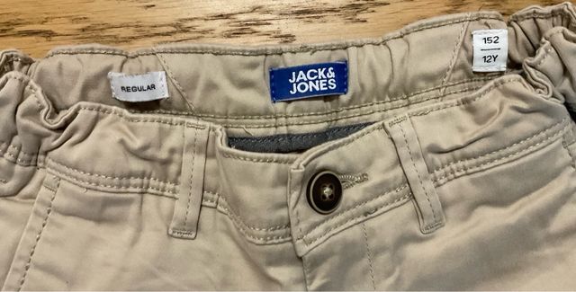 pantalón corto Jack & Jones beige niño