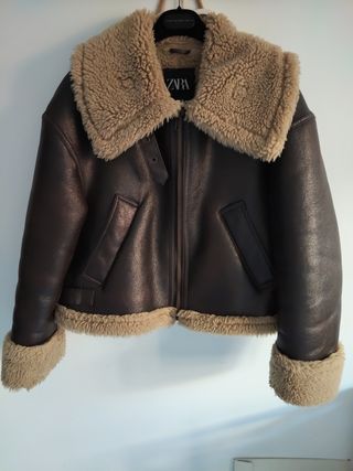 Cazadora Zara marrón talla XS