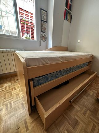 Cama nido madera - beige
DESMONTADA!!
