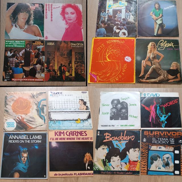 90 vinilos sencillos 