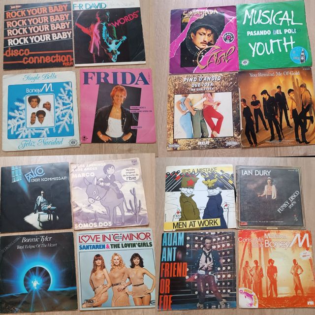 90 vinilos sencillos 