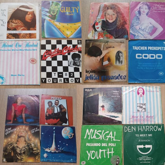 90 vinilos sencillos 