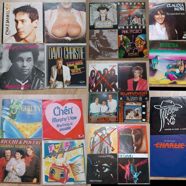 90 vinilos sencillos 