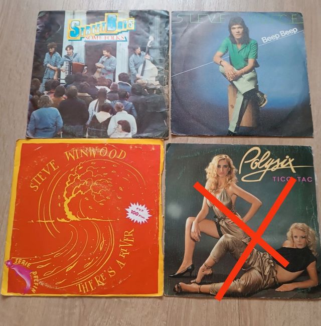 90 vinilos sencillos 