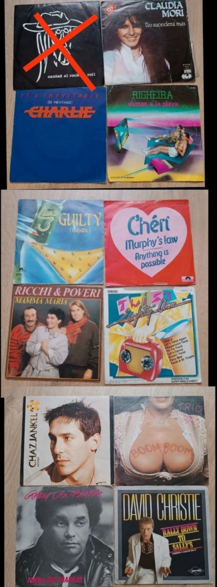 90 vinilos sencillos 
