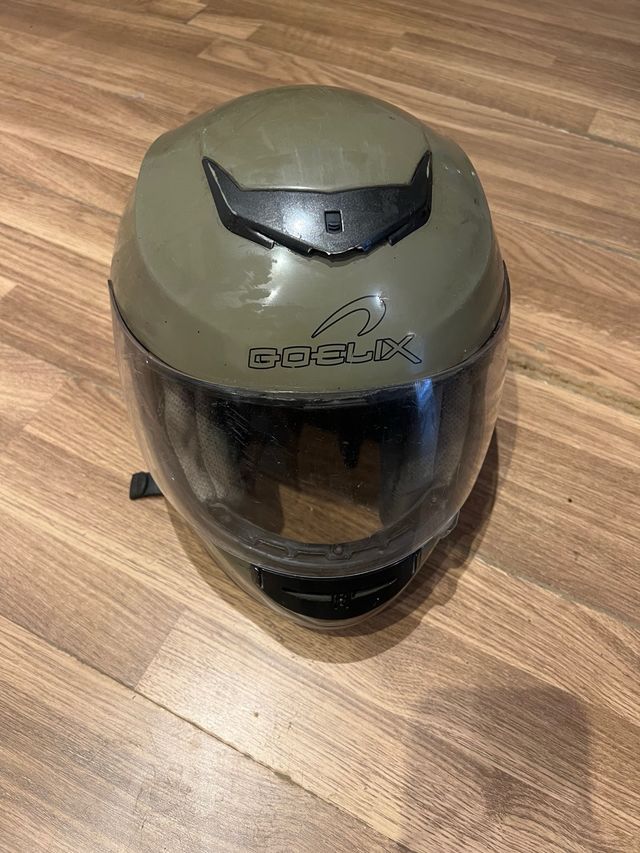 Casco moto Go-Elix verde