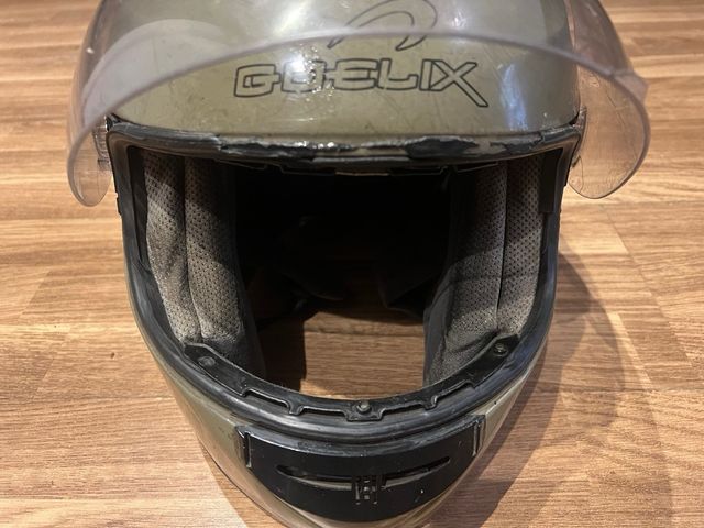 Casco moto Go-Elix verde