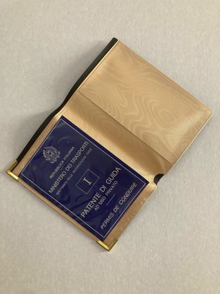 Porta carta d’identità o patente cartacea vintage
