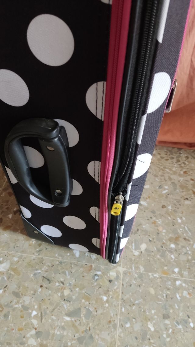 Maleta viaje DEVELOP - puntos blancos