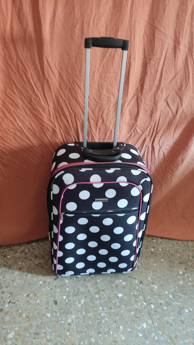 Maleta viaje DEVELOP - puntos blancos