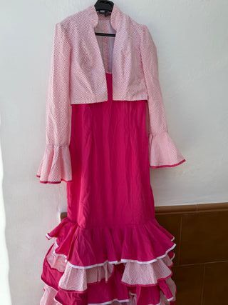Vestido Flamenca Rosa - Chaqueta