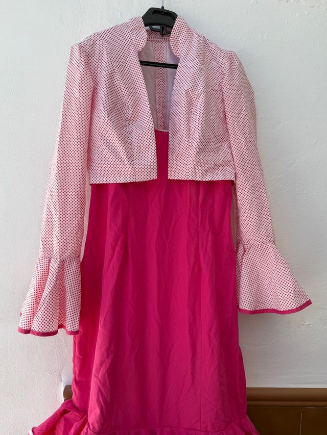 Vestido Flamenca Rosa - Chaqueta