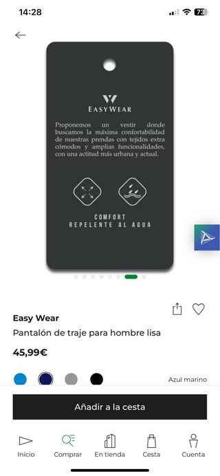 Traje azul marino nuevo